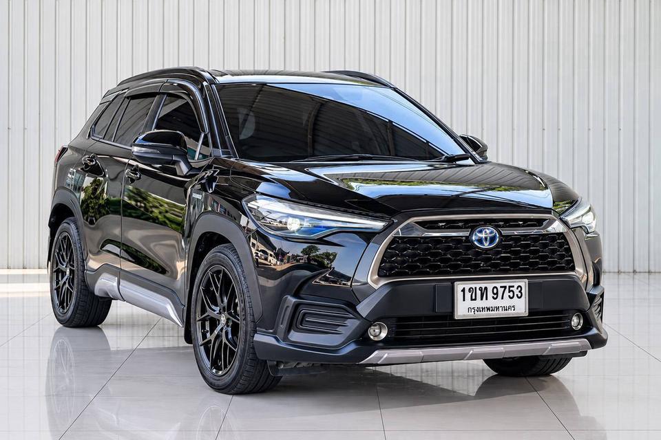 TOYOTA COROLLA CROSS, 1.8 HYBRID PREMIUM ปี 2021 สีดำ โฉม ปี20-ปัจจุบัน
