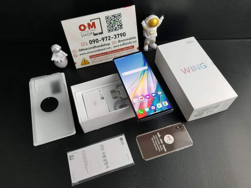 ขาย/แลก LG WING 5G 128GB Aurora Gray เครื่องเกาหลี สภาพสวย แท้ ครบยกกล่องเพียง 13,900 บาท  1