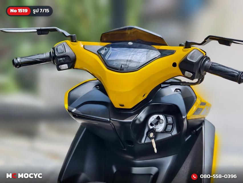 Yamaha Aerox 2018 สีเหลืองหายาก กุญแจ2ดอกบุคเซอวิสครบ รถบ้านแท้เครื่องท่อเดิม เล่มเขียวชุดโอนครบ No.1519 รูปที่ 8