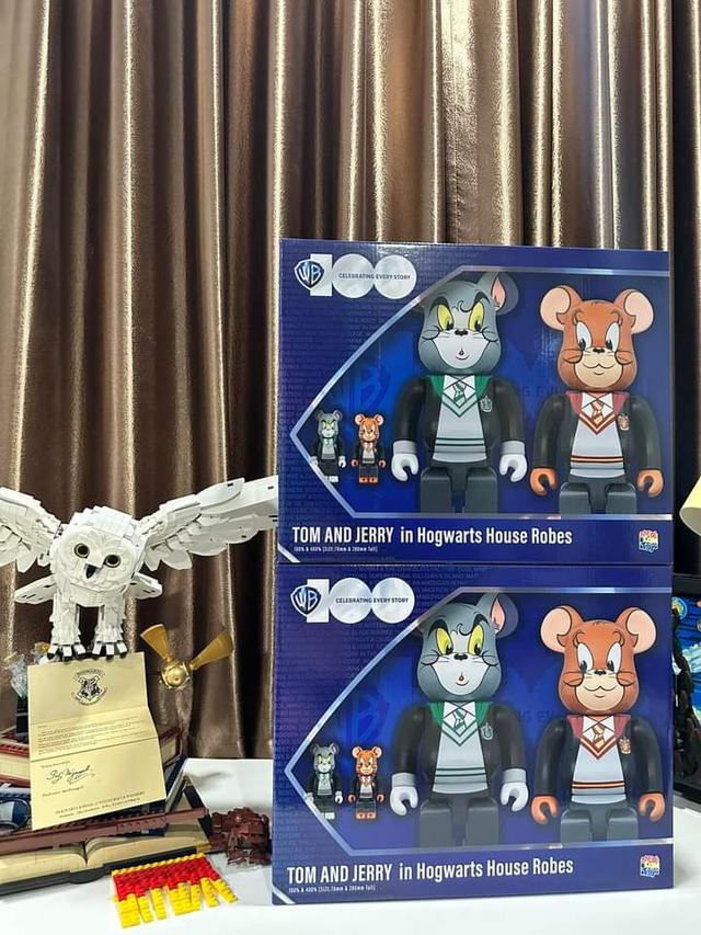 BEARBRICK Tom and Jerry IN Hogwarts House Robes 2