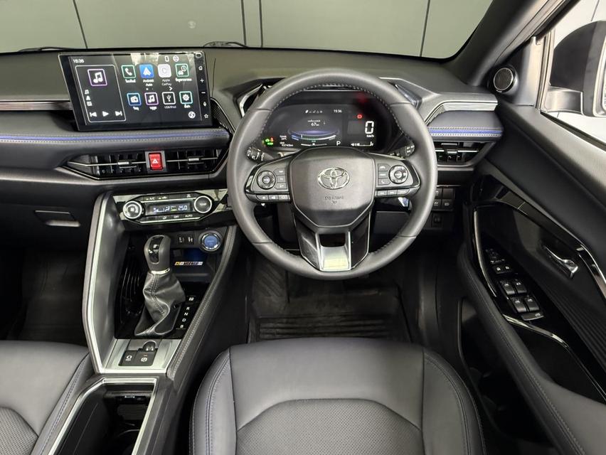 2024 TOYOTA YARIS CROSS, 1.5 HEV PREMIUM LUXURY โฉม ปี23-ปัจจุบัน สีเทา ตัวท็อปสุด หลังคาแก้ว รูปที่ 8
