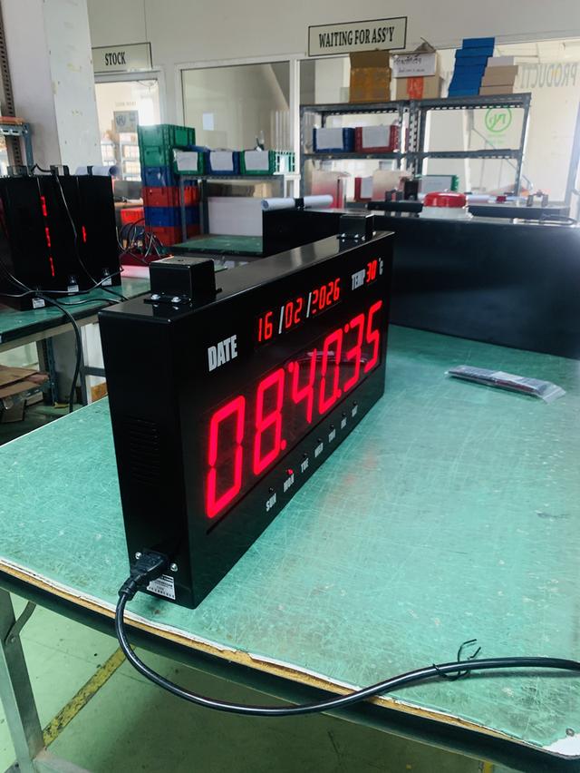 นาฬิกาดิจิตอลแขวนผนัง นาฬิกาโรงงาน รูปที่ 5