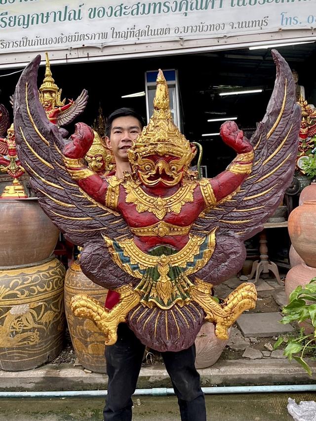 พญาครุฑองค์ใหญ่ ครุฑแขวนผนัง ขนาด1เมตร ครุฑสุบรรณ