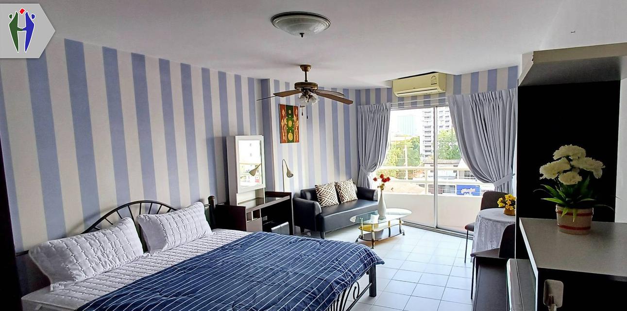 ให้เช่าวิวทะเล1 คอนโด 30 ตารางเมตร พัทยา มีรถประจำทางผ่าน 1