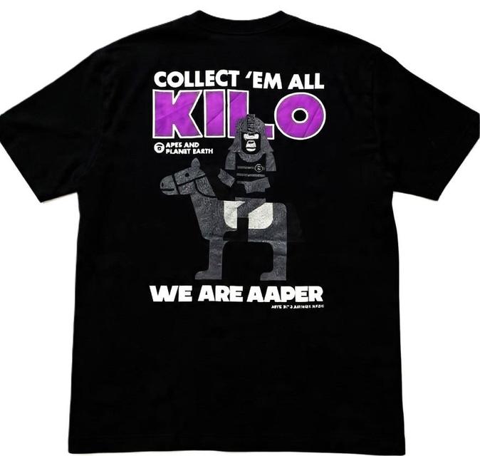 AAPE by A Bathing Ape – AAPER Kilo Basic One Point T-Shirt AAPER Graphic Kilo