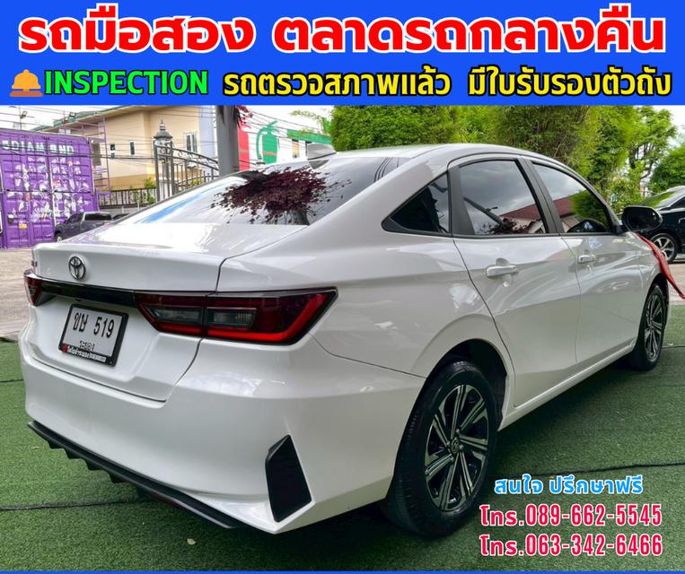 🚘ปี2025 Toyota Yaris Ativ 1.2 Smart ⭐ไมล์แท้ 10,xxx กม.  ⚙️เครื่องเบนซิน ✨เกียร์ออโต้ 6