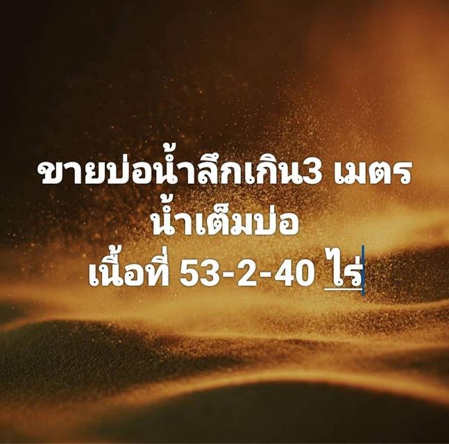 ขายที่ดินแหล่งผลิตน้ำ ลึกเกิน 3 เมตร 53 ไร่ 2 งาน  40 ตารางวา ชลบุรี 1