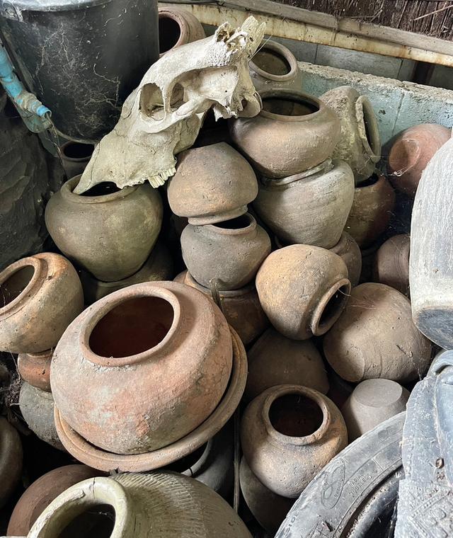 โอ่งดินแดง ศิลปะอยุธยา ไซต์เล็ก ขนาด9นิ้ว ไหดินเผา 7