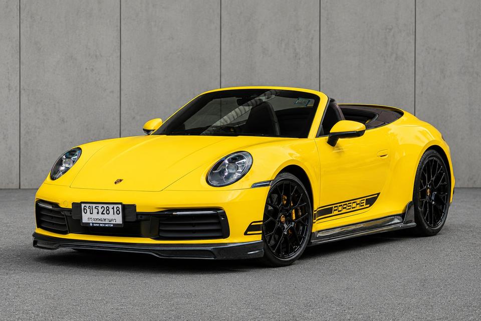 Porsche 992 Carrera S Cabriolet 2020 สีเหลือง รถสวยวิ่งน้อย ราคาดีจัด
