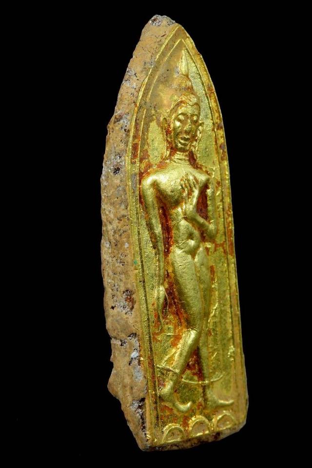 พระพุทธปางลีลาเนื้อว่านหน้าทอง รูปที่ 2