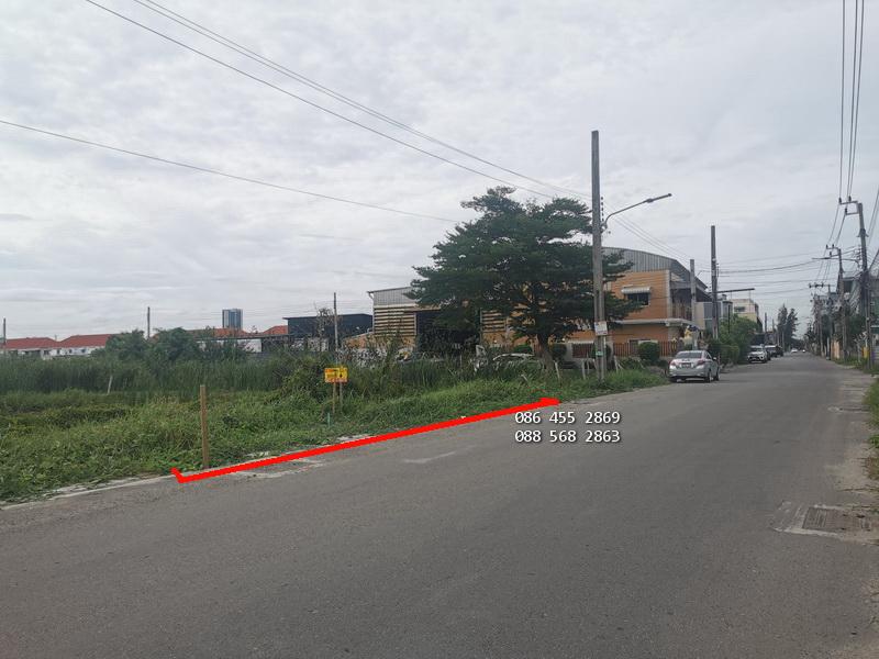 ขายด่วน ที่ดินเปล่า 103 ตรว. อยู่ซอยศรีด่าน22-ถนนศรีนครินทร์ ใกล้แม็คโคร รร.นานาชาติไทย-สิงคโปร์ รถไฟฟ้าสถานีศรีแบริ่ง 3
