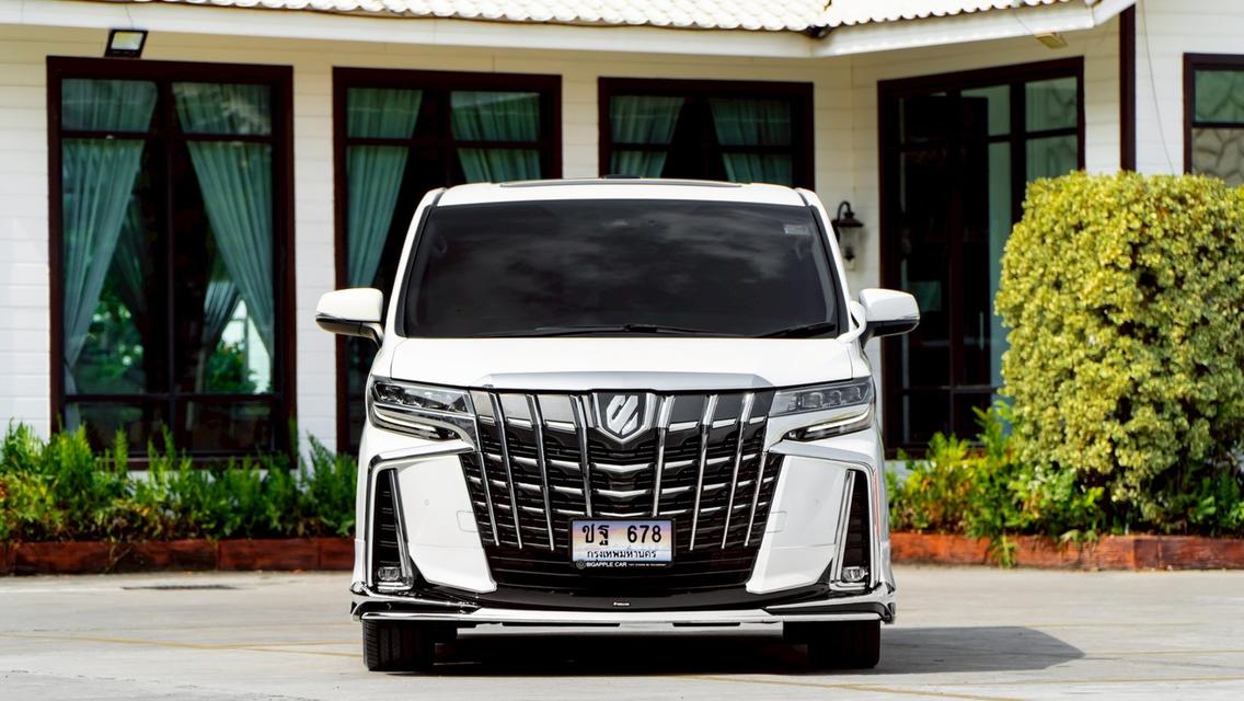 Toyota Alphard SC Package Modellista 2023 สีขาว ไมล์น้อย รูปที่ 2