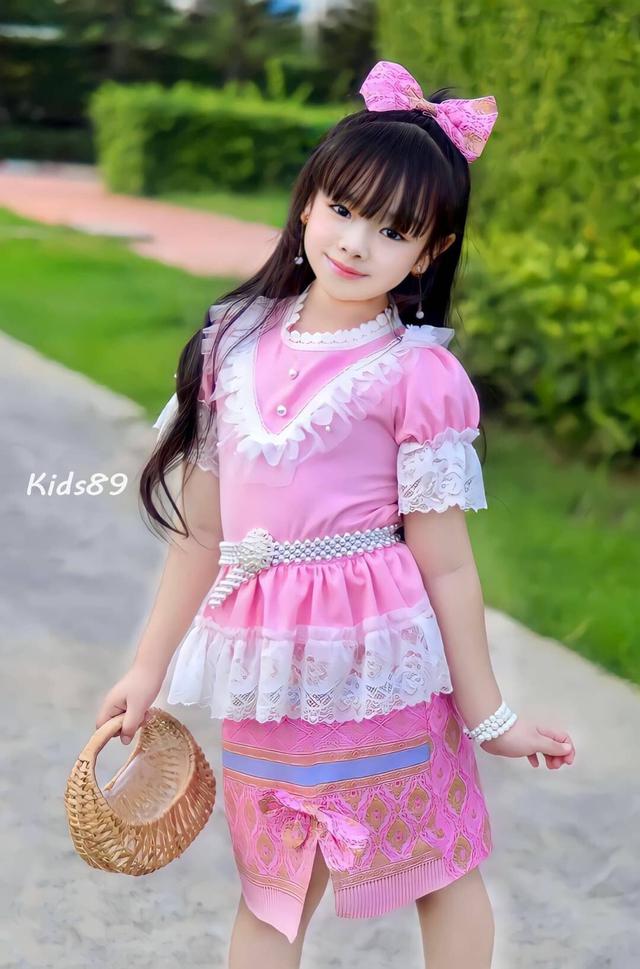 รูป ชุดผ้าไทยเด็กหญิงโทนหวาน 5