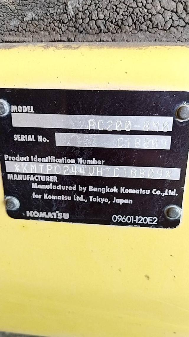 ขายแบคโฮ , แมคโค ยี่ห้อ KOMATSU PC200 8M0  ปี 2017 10