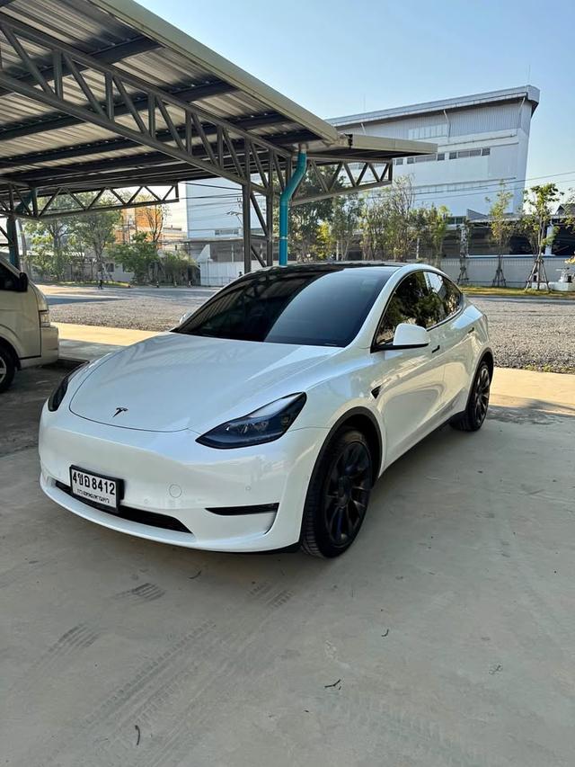 Tesla Model Y สีขาว 8