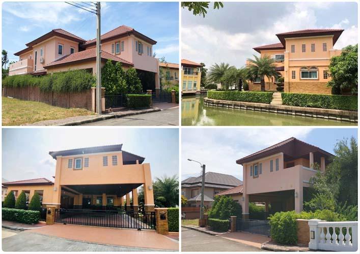 H-113 : บ้านเดี่ยวไซด์ใหญ่ 189 ตร.วา ม.แกรนด์คาแนล ดอนเมือง ถ.เชิดวุฒากาศ 2