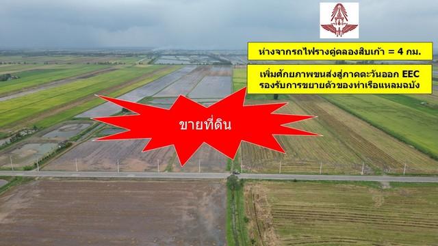 ขายที่ดิน 345 ไร่ ฉะเชิงเทรา ใกล้กับรถไฟรางคู่คลองสิบเก้า รองรับการขยายตัวของท่าเรือแหลมฉบัง 1