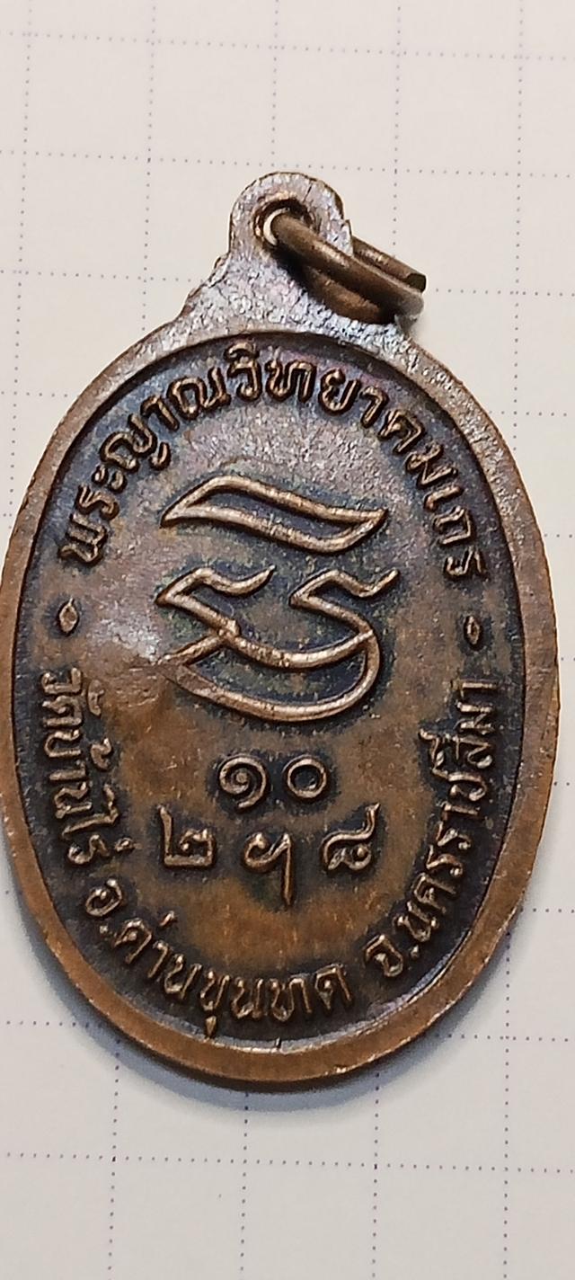 พระเครื่อง หลวงพ่อคูณ รุ่นรับเสด็จ ปี 2536 เนื้อทองแดง รูปย่อยที่ 2