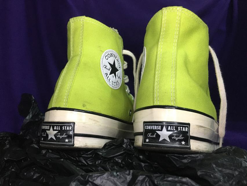 Converse Chuck Taylor 70s lime twist 9 White High Beige Cream yellow 1970s รูปที่ 8