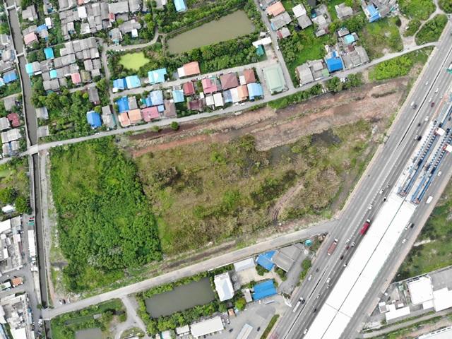 AS026 ขายที่ดินสวย ผังเมืองสีเขียวเข้ม ที่ดินติดถนนสามด้าน ขนาดที่ดิน 31-1-32.1 ไร่ ด้านหน้าติดถนนพระราม 2 ขาเข้า  4