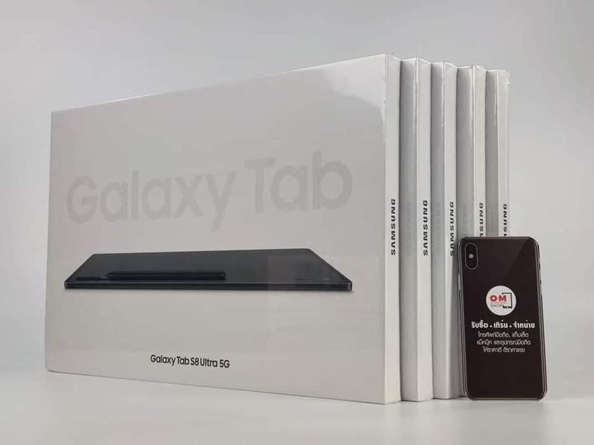 ขาย/แลก Samsung Galaxy Tab S8 Ultra 5G 8/128 Graphite ศูนย์ไทย Snapdragon8 Gen1 ใหม่มือ1 เพียง 38,900 บาท  1