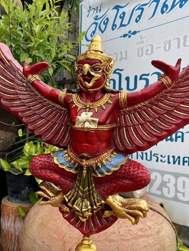 พญาครุฑ ครุฑองค์ลอย ครุฑตั้งโต๊ะบูชา ขนาดกว้าง50ซม พญาสุบรรณ