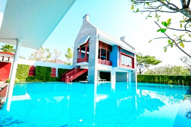 แพรกษา ศรีนครินทร์ สุขุมวิท บางนา รร.นานาชาติคริสเตียน 2.7 กม. หลังมุม ตกแต่งพร้อมเฟอร์ฯ ร่มรื่น วิวสวน บ้านเดี่ยว 2 ชั้ 1