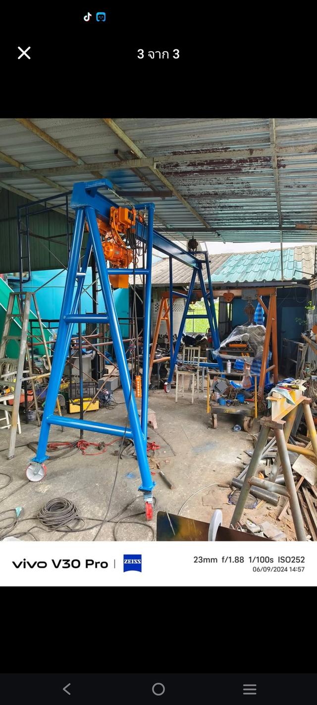 เครนขาเอน๊อคดาว 1-2 ton ก.4เมตร ส.3เมตร
