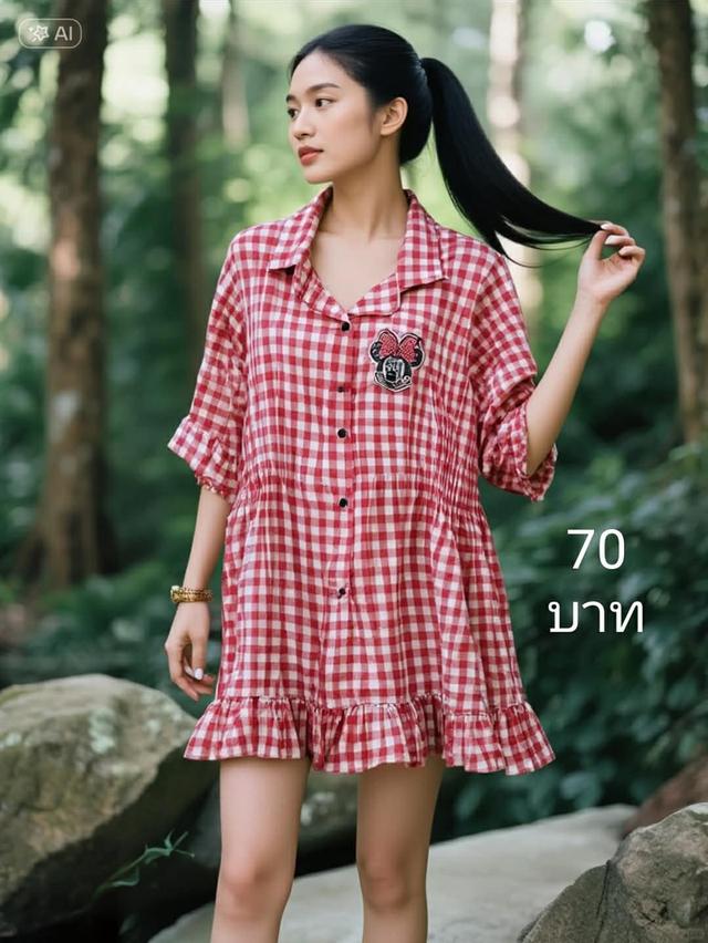 เสื้อผ้ามือสอง ชุดเดรส จั้ม