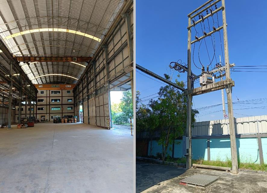 ให้เช่าโกดัง มีเครนพร้อมออฟฟิศ 4 ชั้น / ทำเล คลอง 6 ธัญบุรี / ถนนเลียบคลองหก 8