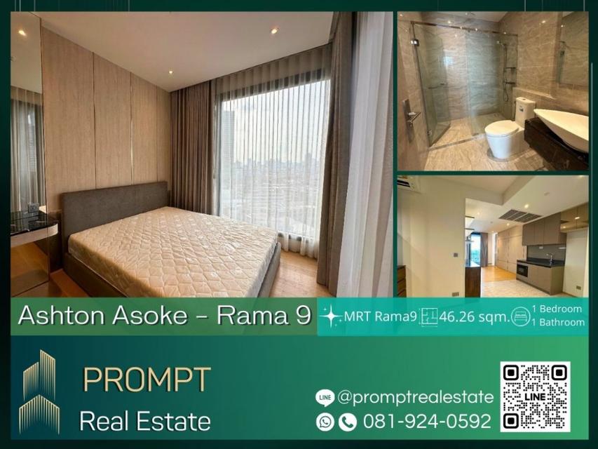 PPV AB05398 - Ashton Asoke - Rama 9 - 46.26 sqm - MRT Rama9 - Central Rama9 - Fortune Town 1