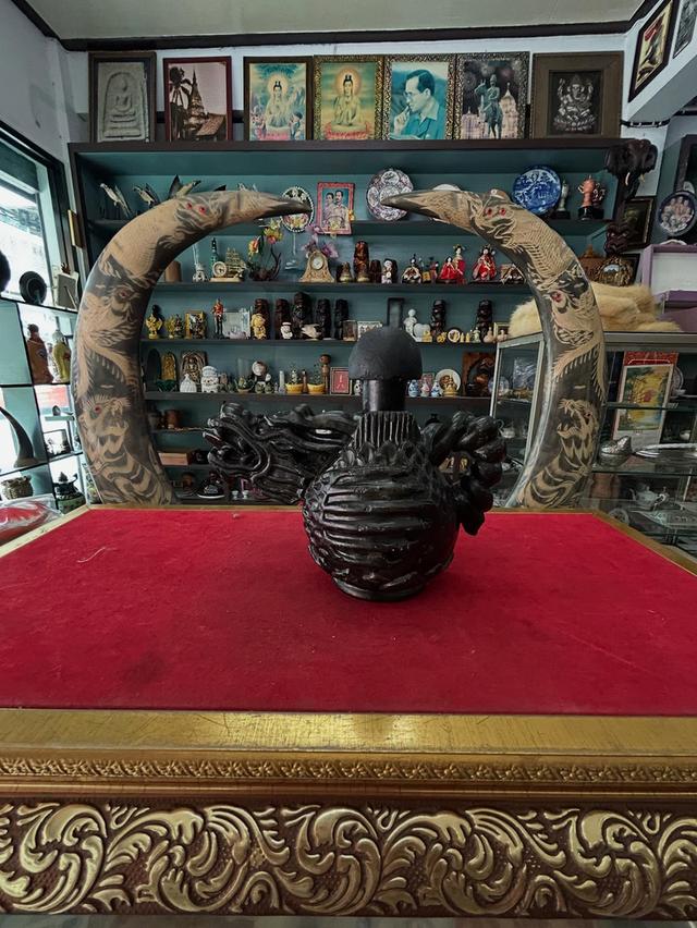 กาน้ำชามังกร ทำจากหินแกะสลัก 9