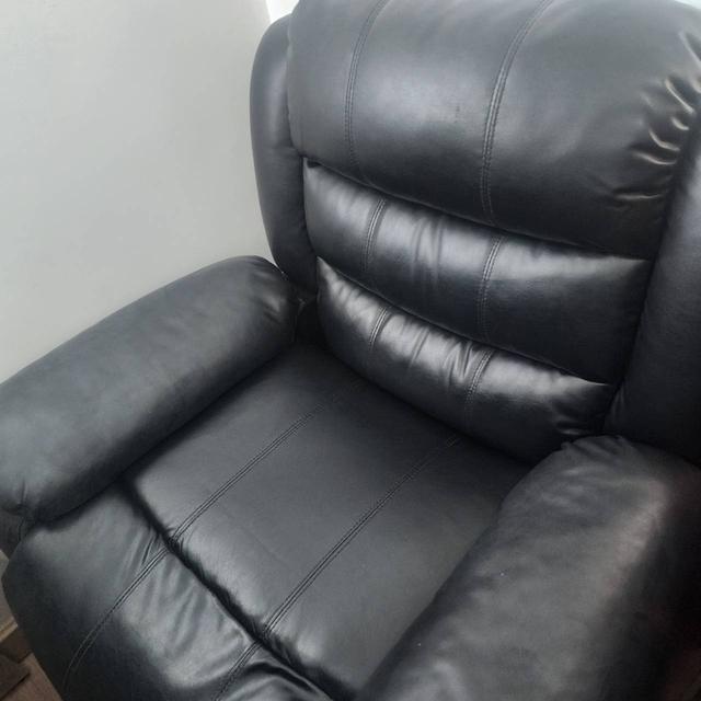 Furinbox โซฟาปรับระดับ 1 ที่นั่ง รุ่น LEMMA - สีดํา เบาะกว้าง นั่งสบาย สภาพดีมาก 3