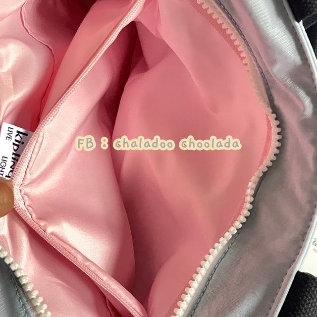 (พร้อมส่ง/ของแท้ค่ะ💯🐒) กระเป๋า Kipling NALO l pink blue br รูปที่ 5