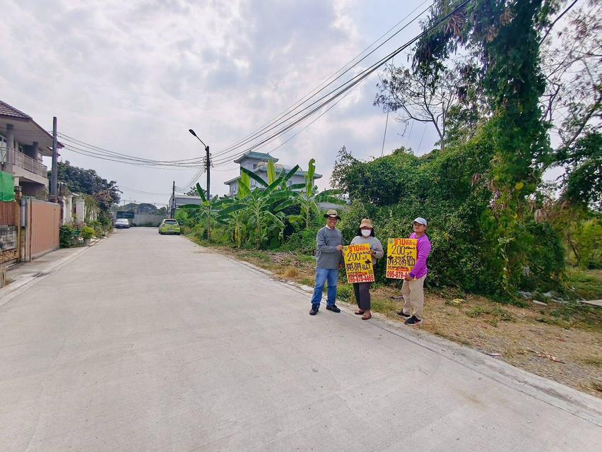 ขายด่วนที่ดินใกล้โรบินสัน ศรีสมาน 200 ตรว ติดถนน3ด้าน ซ.ศรีสมาน 5 บ้านใหม่ ปากเกร็ด 3