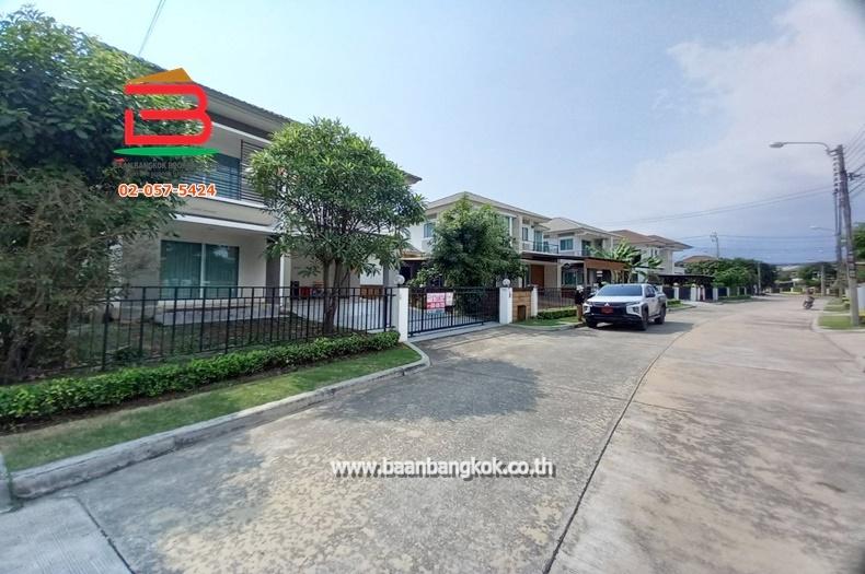 บ้านเดี่ยว หมู่บ้านเดอะแกรนด์ วงแหวน-ประชาอุทิศ เนื้อที่ 62.9 ตรว. ถนนสุขสวัสดิ์ เขตทุ่งครุ 2