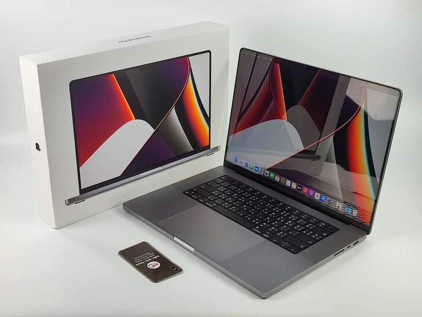 ขาย/แลก Macbook Pro 16-inch 2021 M1Pro 16/512 ศูนย์ไทย ประกันศูนย์ สภาพสวยมาก แท้ ครบกล่อง เพียง 73,900 บาท  1