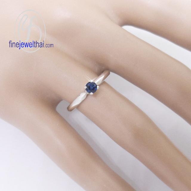 Finejewelthai แหวนไพลิน ไพลินแท้ พร้อมใบรับรอง R1183bl 3