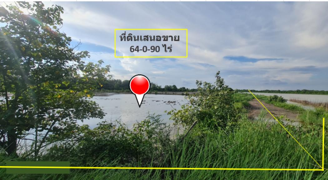 ขาย ที่ดิน อ.บางปะกง ฉะเชิงเทรา หลังพื้นที่พักมอเตอร์เวย์ชลบุรี M7 ขาออก 64 ไร่ 90 ตรว เขตพัฒนาพิเศษ EEC ปีใหม่ราคาใหม่  5