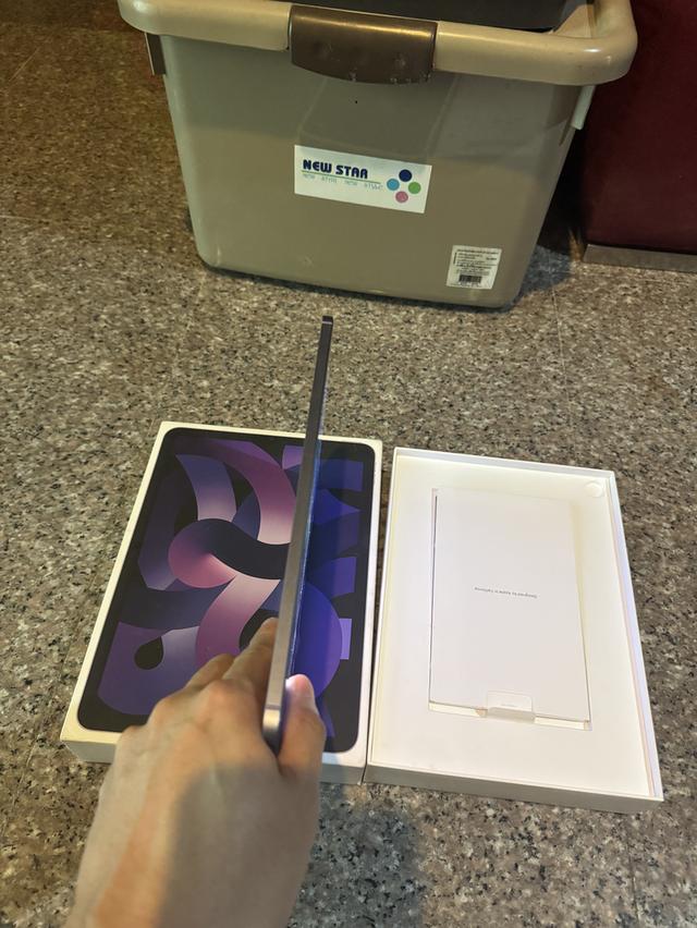 ขายiPadAir5M1สีใหม่Purple256กิ๊กWifi Celluerใส่ซิมได้มีกล่องไร้รอยตกใช้งานดีถูกๆๆ
