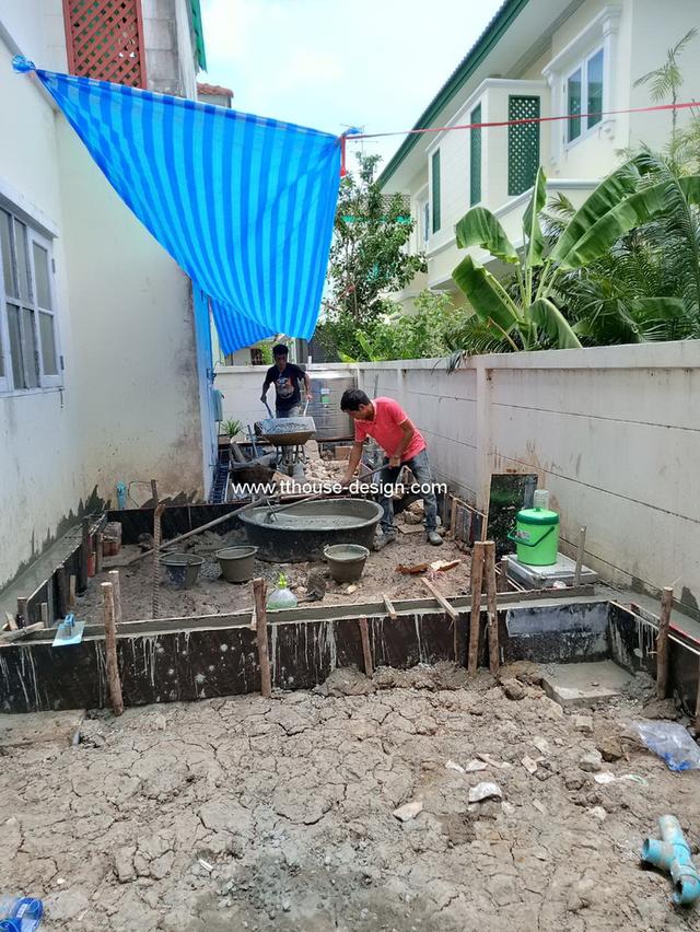 รับเหมา ต่อเติม โครงหลังคา กันสาด ห้องครัว ก่อฉาบ/เทพื้นปูกระเบื้อง 0950920028 รูปที่ 6