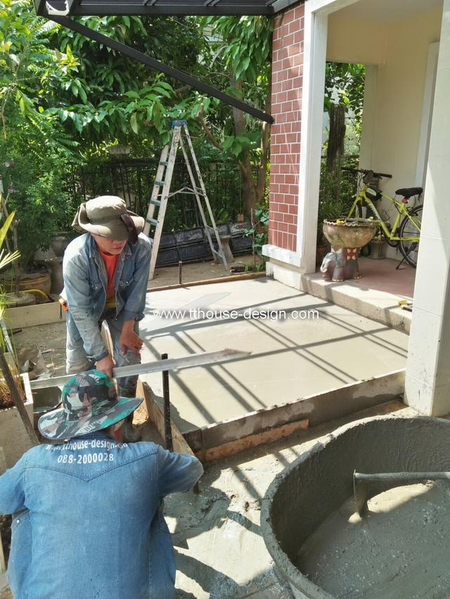 รับเหมา ต่อเติม โครงหลังคา กันสาด ห้องครัว เทพื้นปูกระเบื้อง 0950920028 11