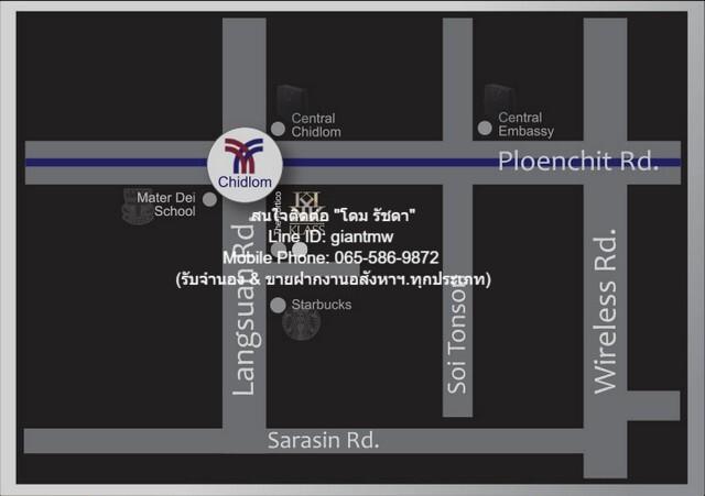 condominium คลาส หลังสวน ใกล้กับ รถไฟฟ้า BTS ชิดลม 10800000 - 1 BR 45SQ.METER พร้อมอยู่! กรุงเทพ 2