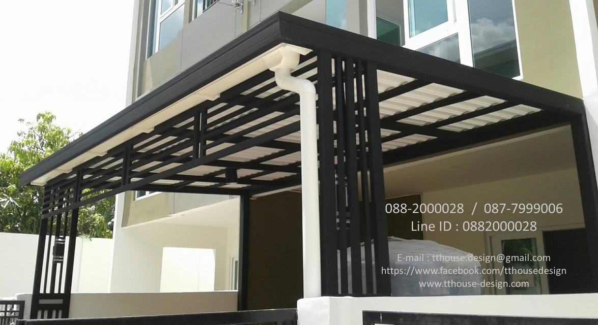 รับเหมา ต่อเติม โครงหลังคา กันสาด Line dddesign23 รูปที่ 10