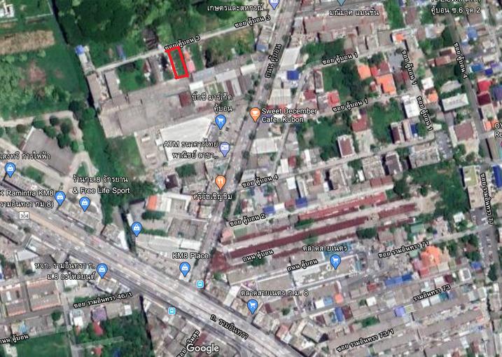 ขายที่ดิน 98 ตรว.  ซอย คู้บอน 3 เดินทางสะดวก ทำเลดี ใกล้ถนนรามอินทรา และ สถานีรถไฟฟ้าคู้บอน (สีชมพู)  3