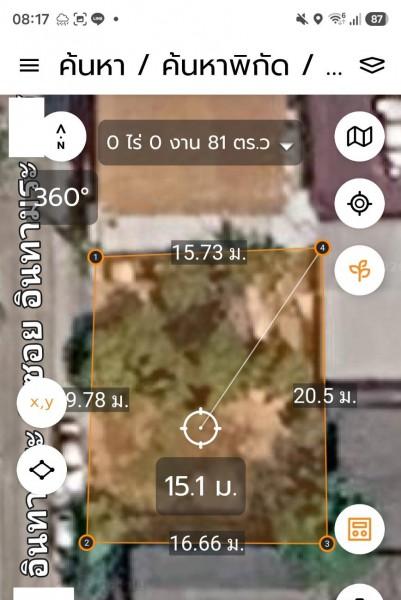 อินทามระ3-11 ให้เช่าที่ดินถมแล้ว ต่อรองได้ 80ตร.ว. ขนาด 20x16เมตร 320 ตรม.ใกล้ BTS สะพานควาย 890ม. 5