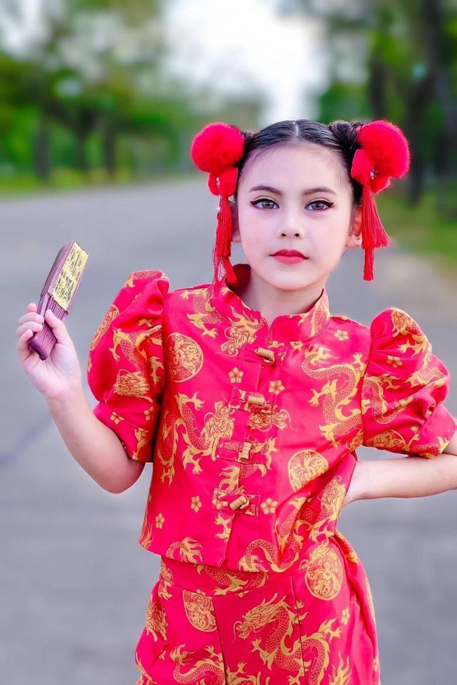 ชุดจีนเด็กหญิง setกางเกง 5