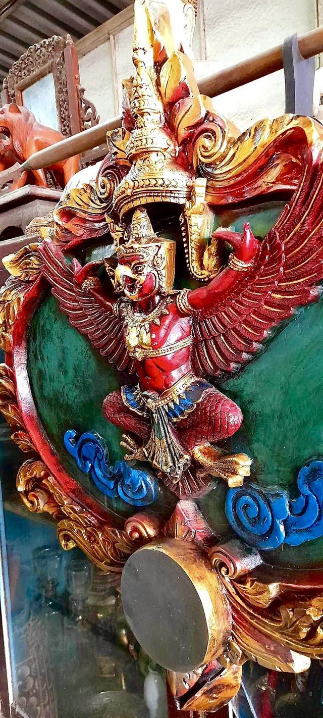 รูปหล่อพญาครุฑ ครุฑแขวนผนัง ขนาด100ซม 4