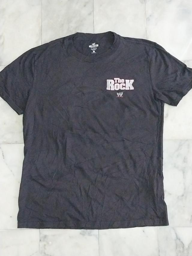 เสื้อยืดแขนสั้น แนวอดีตนักมวยปล้ำ(WWE) The Rock Smell What The Rock Is Cookin' แท้ มือสอง สภาพดี ของพร้อมส่งครับ