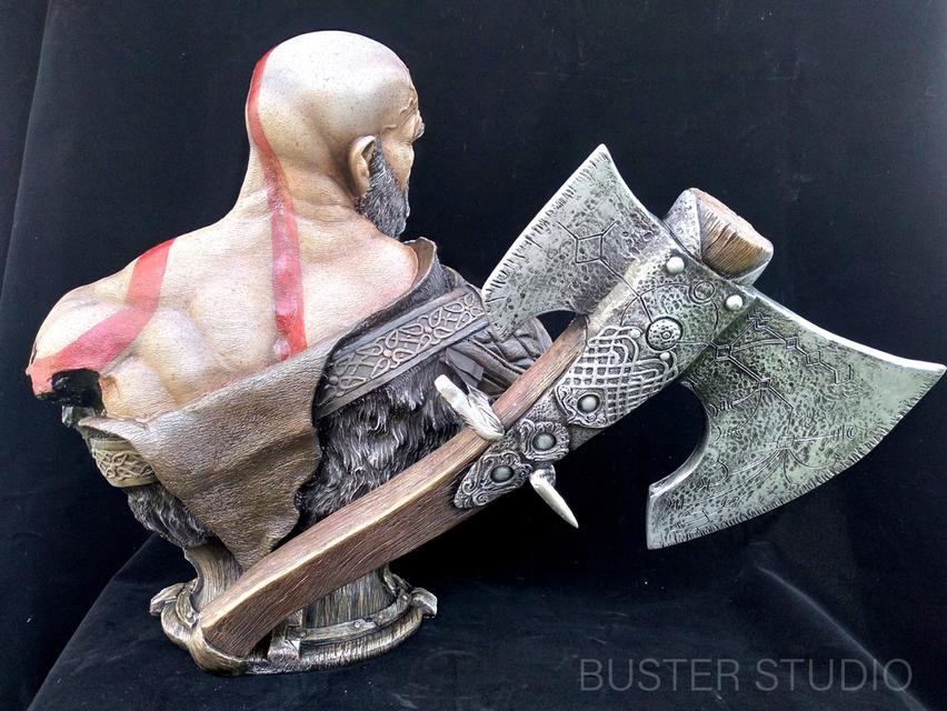 Cratos bust งานเรซิ่น รูปที่ 8